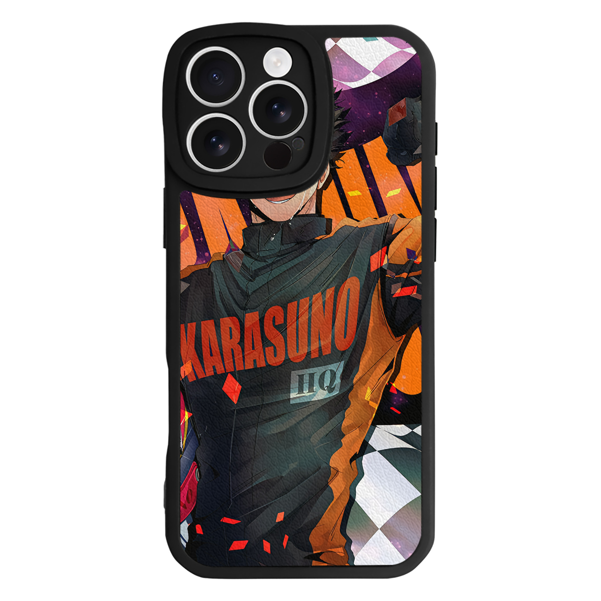 （画像用） ハイキュー!! Haikyu!! 【iPhone 16シリーズ対応】シリコンスマホケース（レザー調） 材質：シリコン